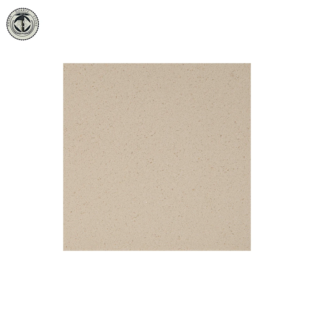Haiku Beige AS-117 Polished Artificial Quartz Stone Slabs Dining Table Tops, Countertop