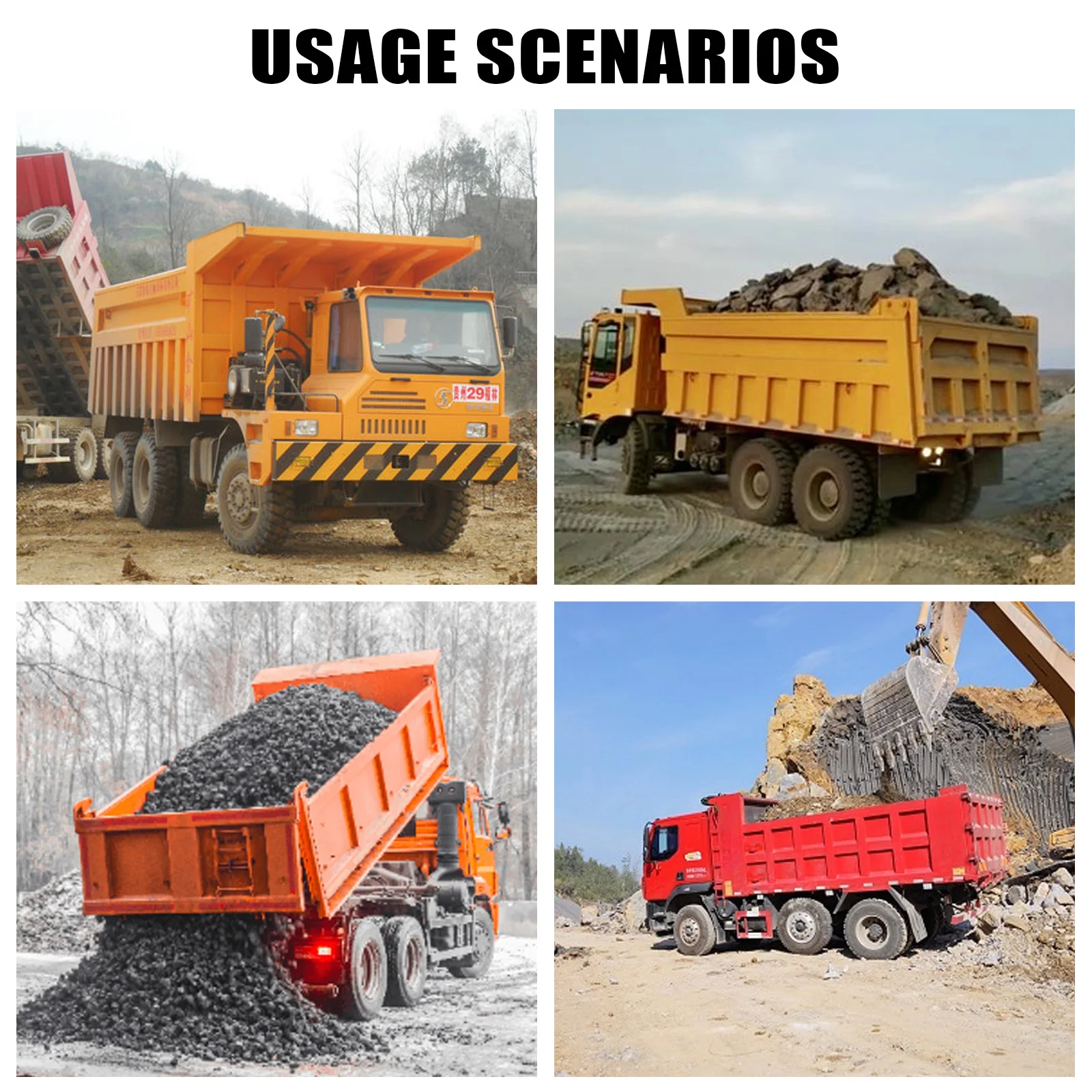 6x4 dump truck strong horsepower Cummins engine 35 tons design mining dump truck