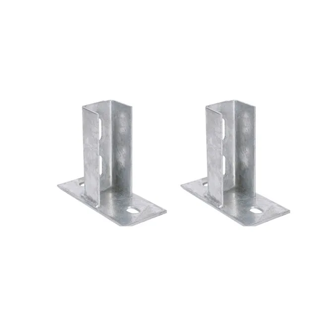 Sheet metal processing stamping bending parts/Hot-dip galvanized photovoltaic bracket base/C-shaped steel  connection base