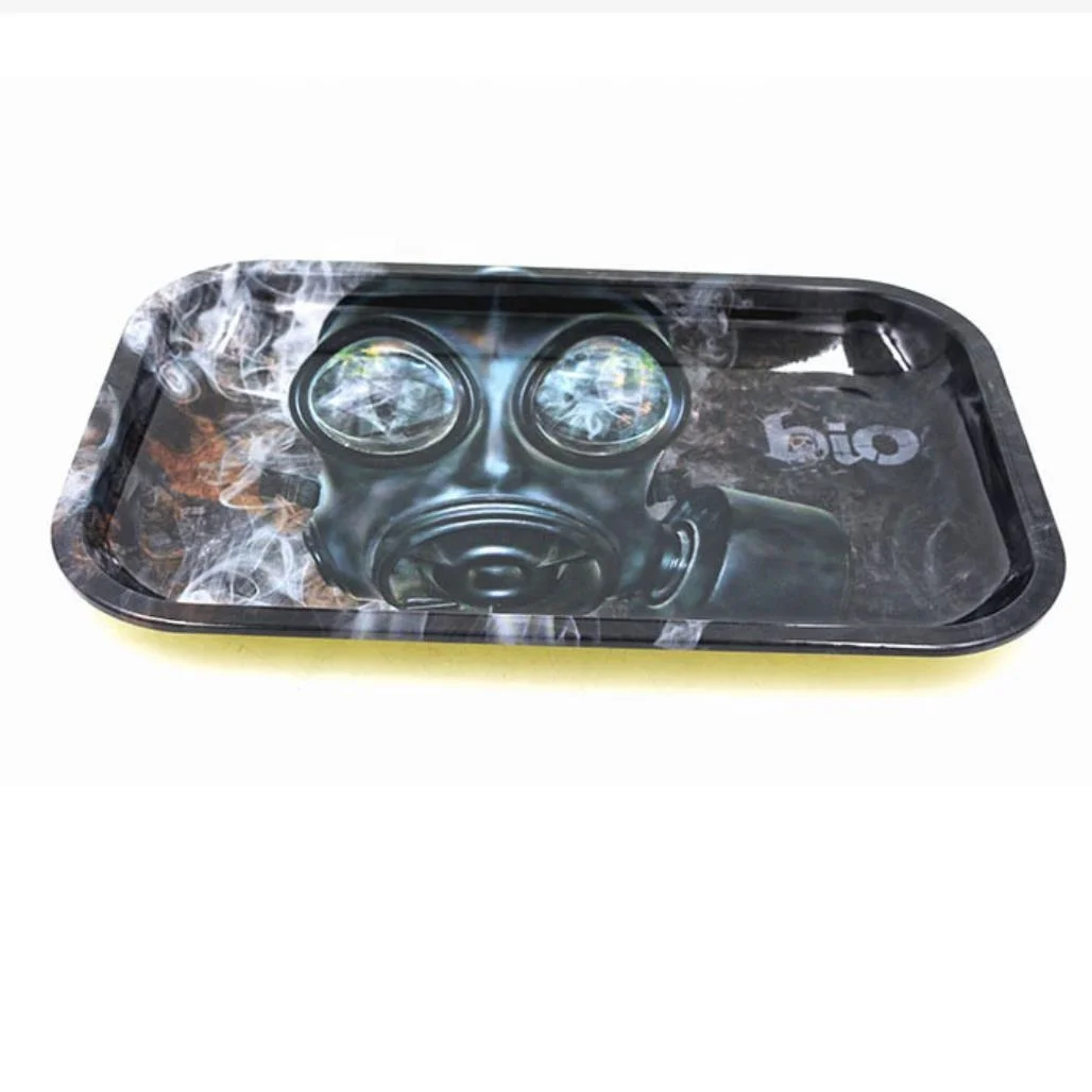 Wholesale Custom Metal Tin Serving Tray Ashtray Tray Smoke Tobacco Tray