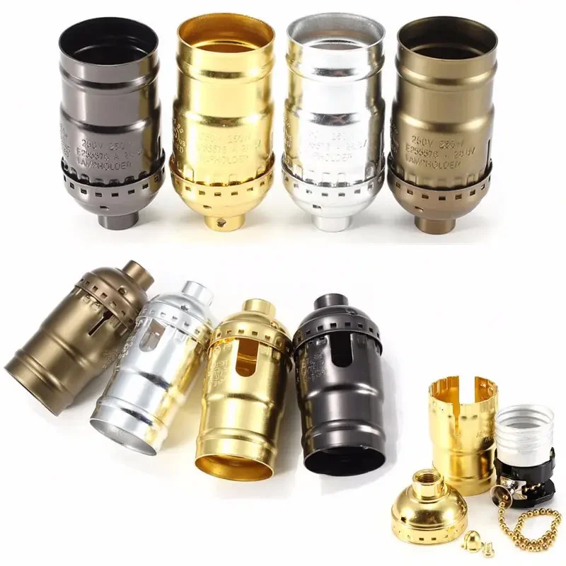 Высококачественная оптовая продажа, люстра E27, адаптер для лампы накаливания, винтажный держатель лампы Эдисона для внутреннего освещения