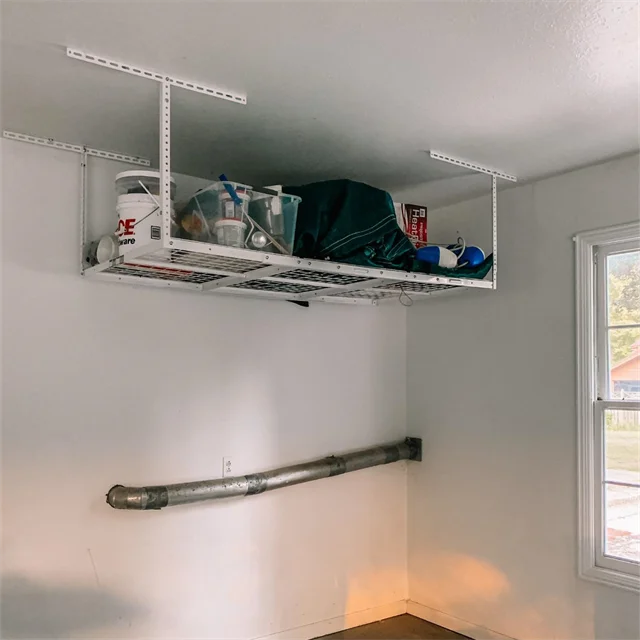 Wholesale Garage Ceiling Storage Rack Warehouse Rack Metal Frame Ceiling Shelf For Garage