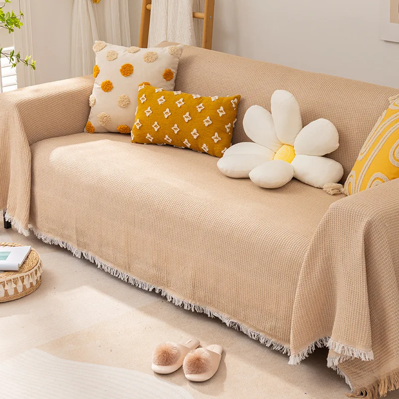 Nordic modern anti-skid antifouling sofa cushion sofa blanket