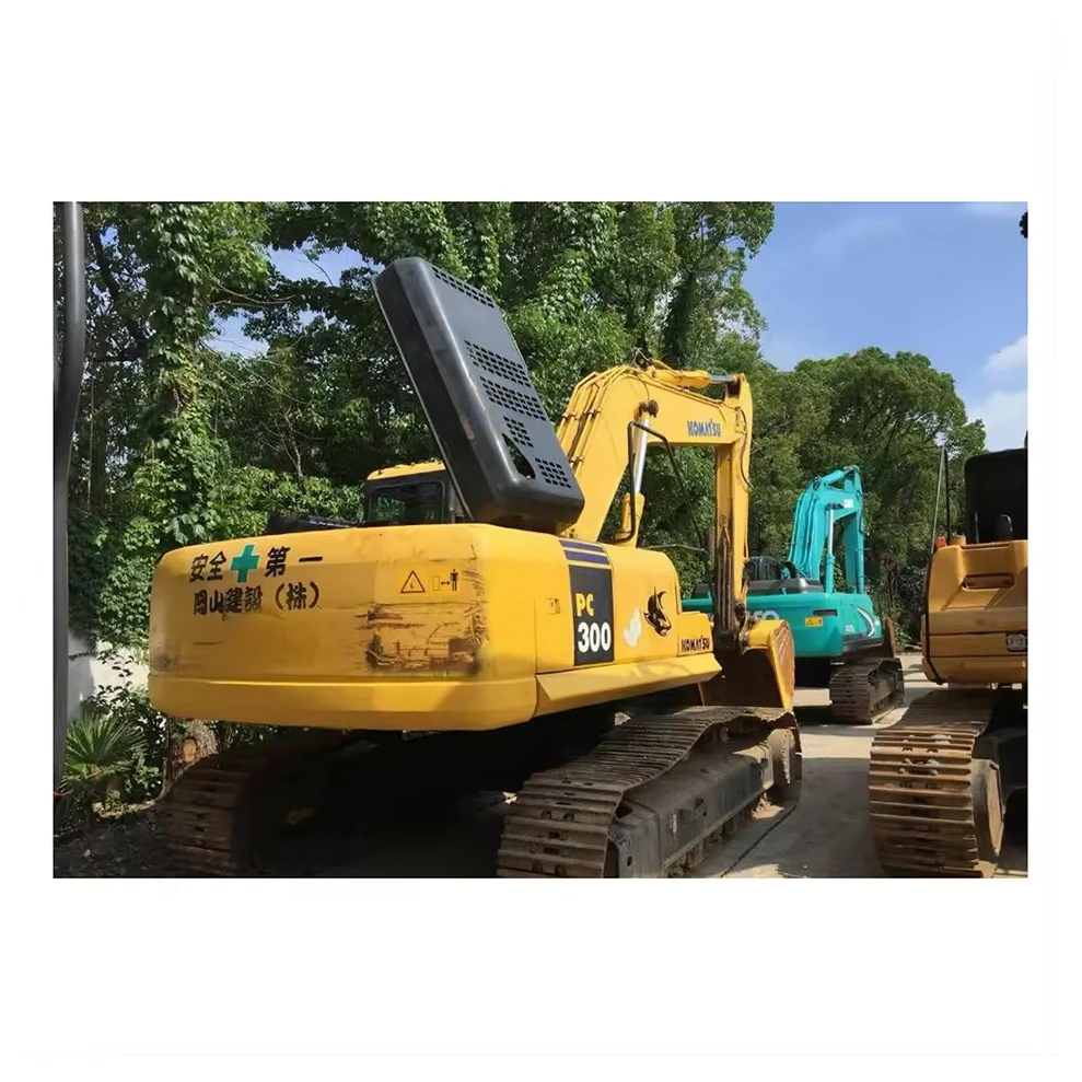 Подержанные Экскаваторные машины KOMATSU PC300 б/у гусеничные строительный экскаватор для продажи