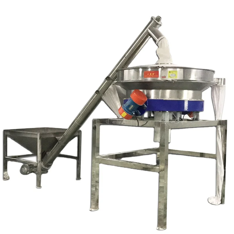 SY-600 Stainless Steel Vibrating Screen Industrial Flour Sifter Granular Powder Circular Vibratory Sifter Sieve Machine