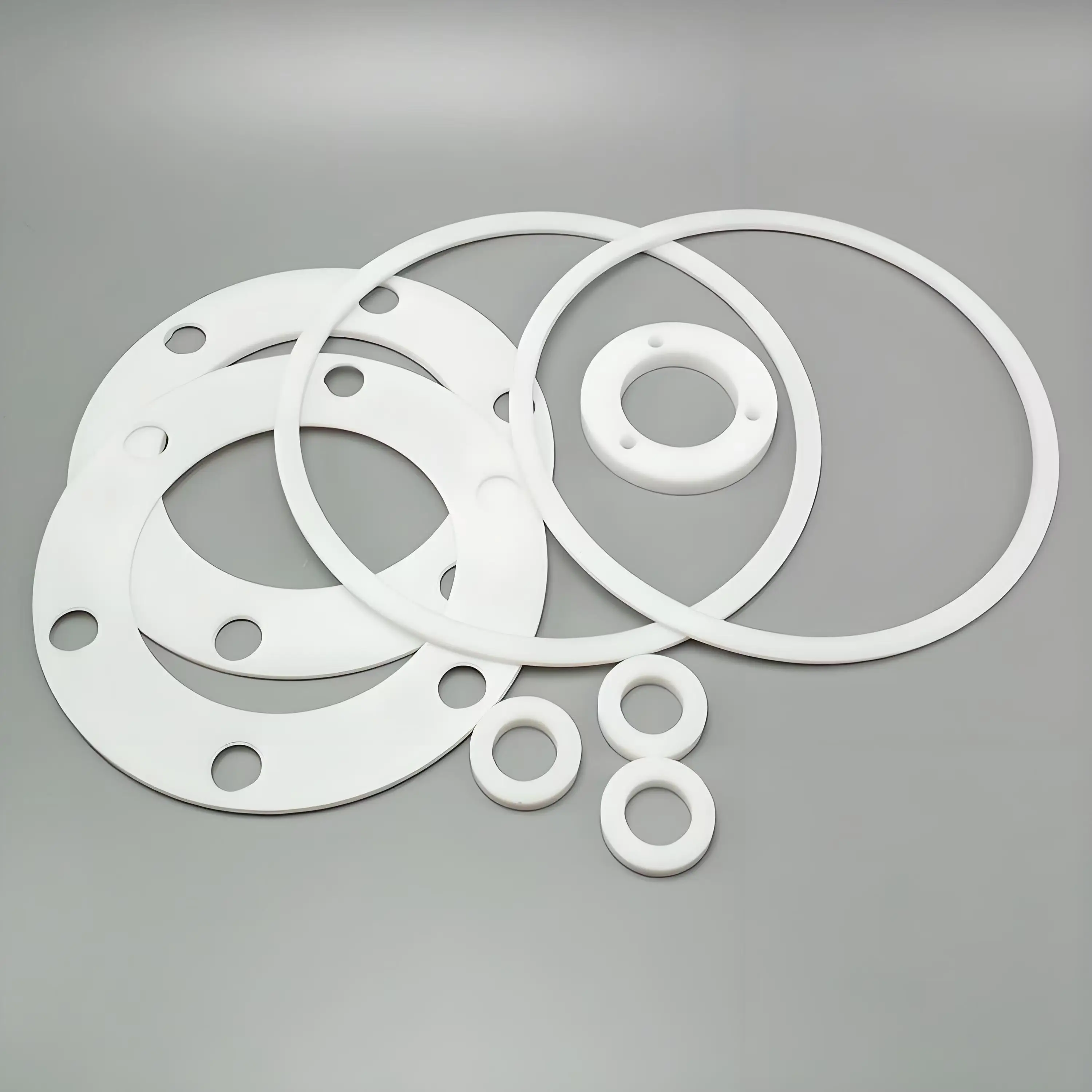WAKAMASTU OEM Retaining Ring Non-Standard Silicone RubberTemperature Flange PTFE Pipe Fittings Sealing Bolt Washers