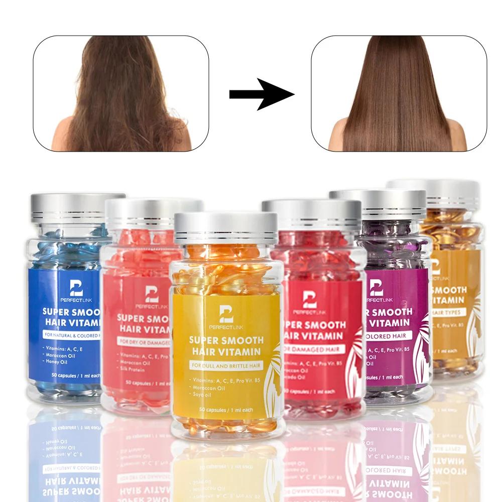 Private Label Hair Oil Loss Treatment Wholesale Hair Growth Capsule Vendor Huile Pour Cheveux  Black Women Hair Serum