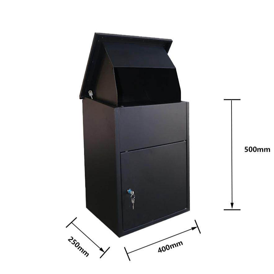 mailbox post double built in adjustable stylish replacement letter box for large parcels