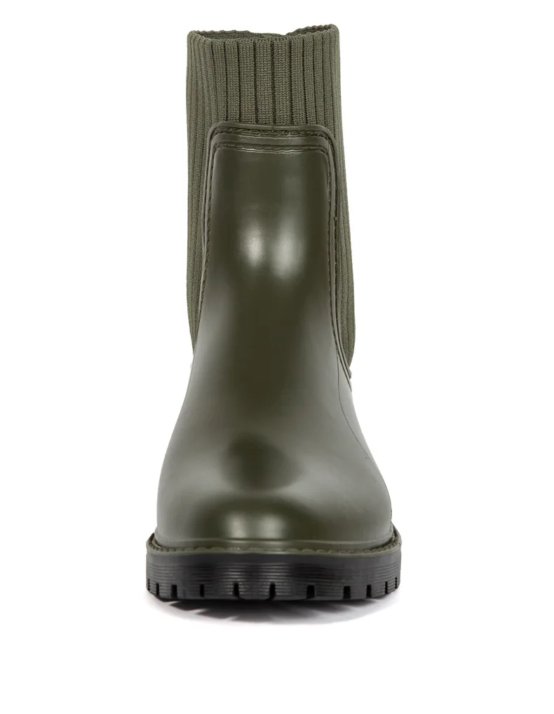 Rainy Season Products Custom LOGO Waterproof Ankle pvc  Shoes Wellies Rain Boots