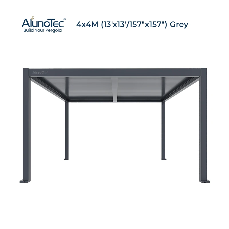 Electric Waterproof Aluminum Pavilion Aluminium Garden Gazebos Pergola