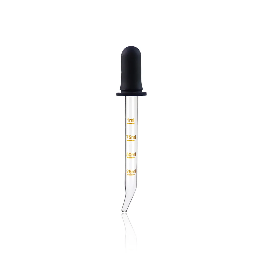 Droppers Clear Liquid Medicine Eye Dropper with Bulb Tip Silicone and glass Pipettes