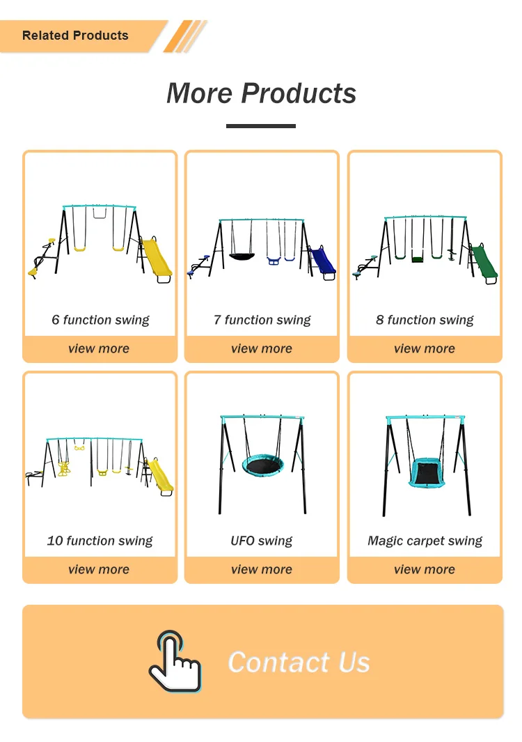 outdoor swing and slide for kids