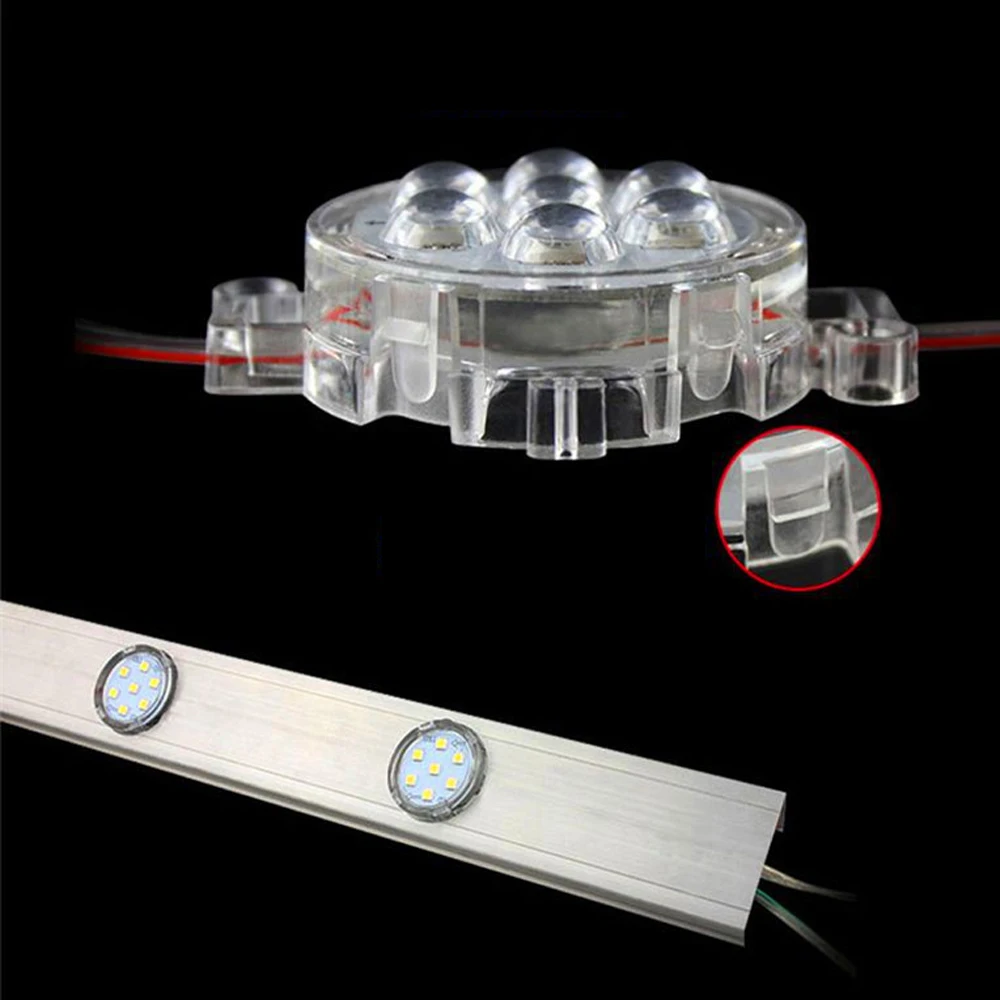 Led pixel Module DC 12V 24V 1W/1.4W/2W RGB WS2811 DMX-12mm 30mm 40mm 50mm IP68 Full Color Decor Led Pixel Module Point String