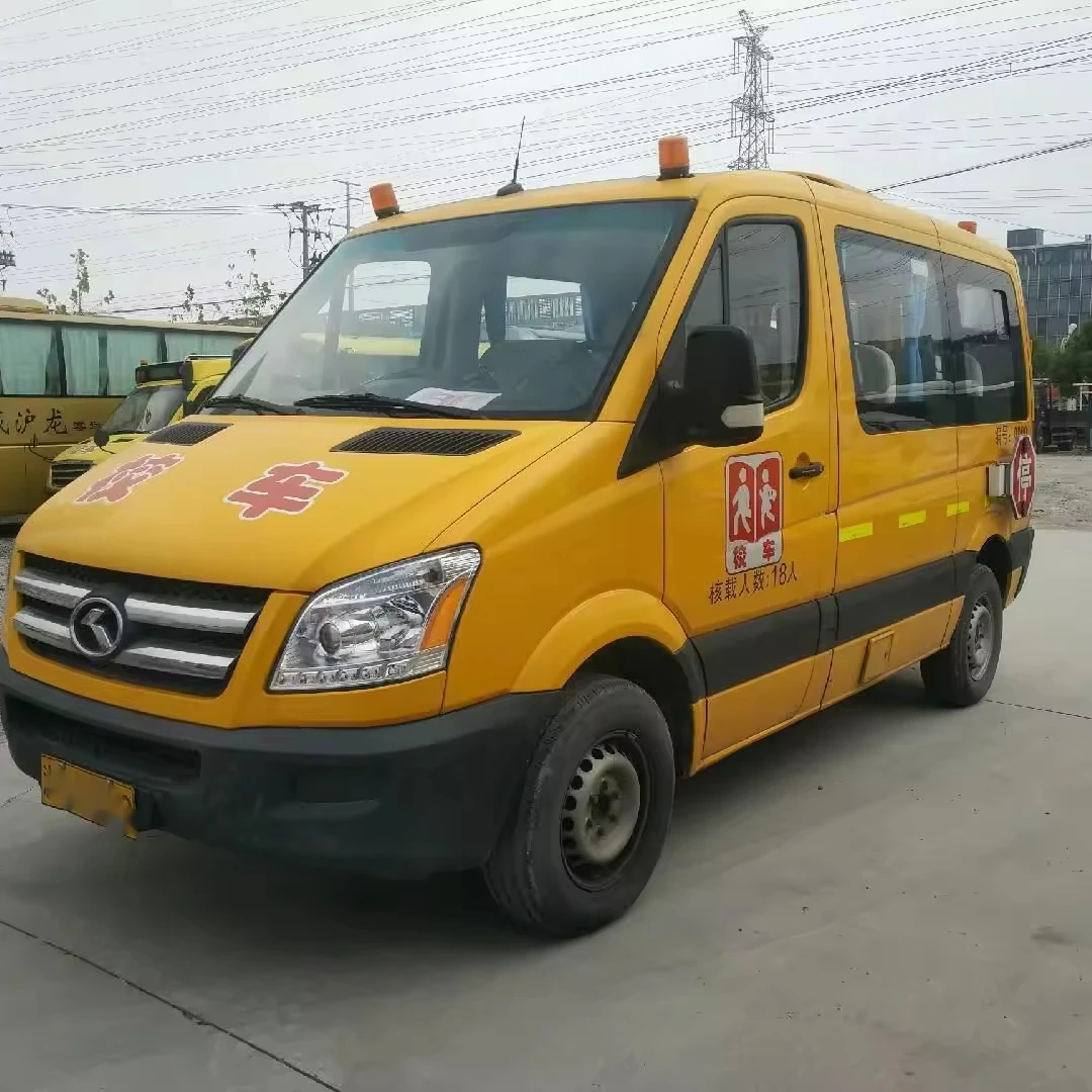 Mini Yellow School Bus Weichai Engine 18 Seater Coach Bus Used King Long School Bus for Children