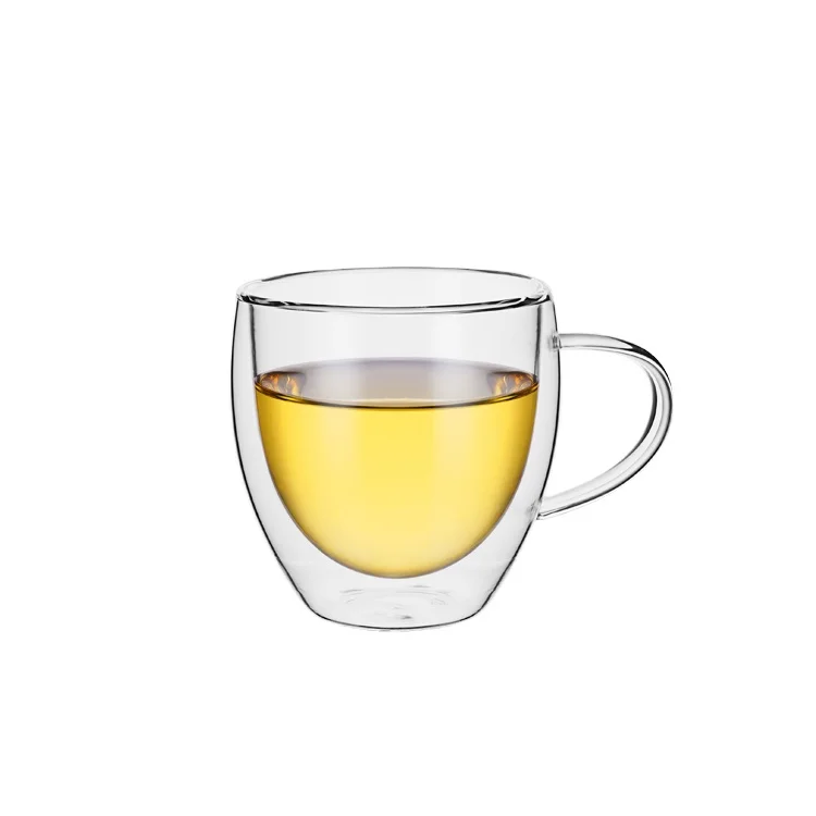 
Wholesale OEM Household Drink Glass Double Wall Glass Tea and Coffee Cups 