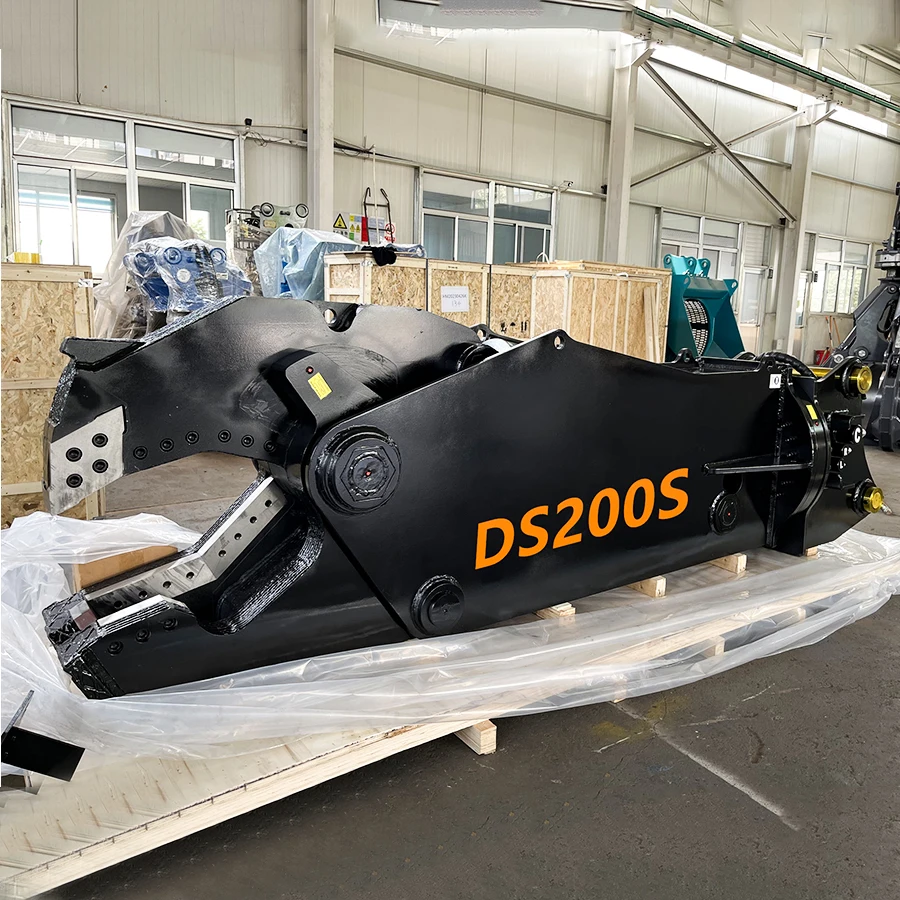 Excavator Hydraulic Eagle Shear For Concrete Block Crushing