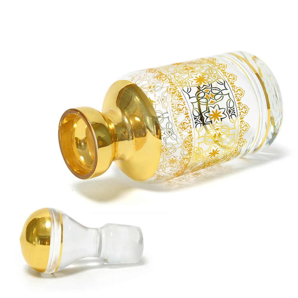 Factory price customized  made unique fancy decanter glass bottles Large Perfume Style Clear Liquid Decanter