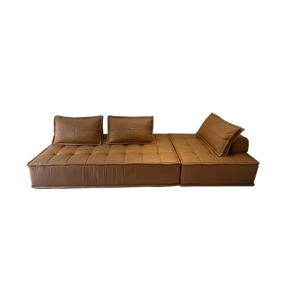 Nordic Balcony bedroom Technology Fabric Tofu Block Lazy Small Living Room Combination Modular Sofa Quality Home Furniture