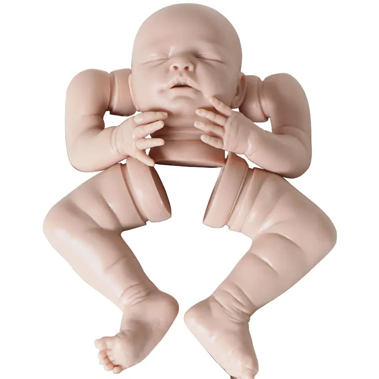 New ODM 2030g 18 inch Silicone Reborn Baby Doll  Lifelike Newborn Baby Unpainted Unfinished Soft Dolls DIY Blank Toys Kit