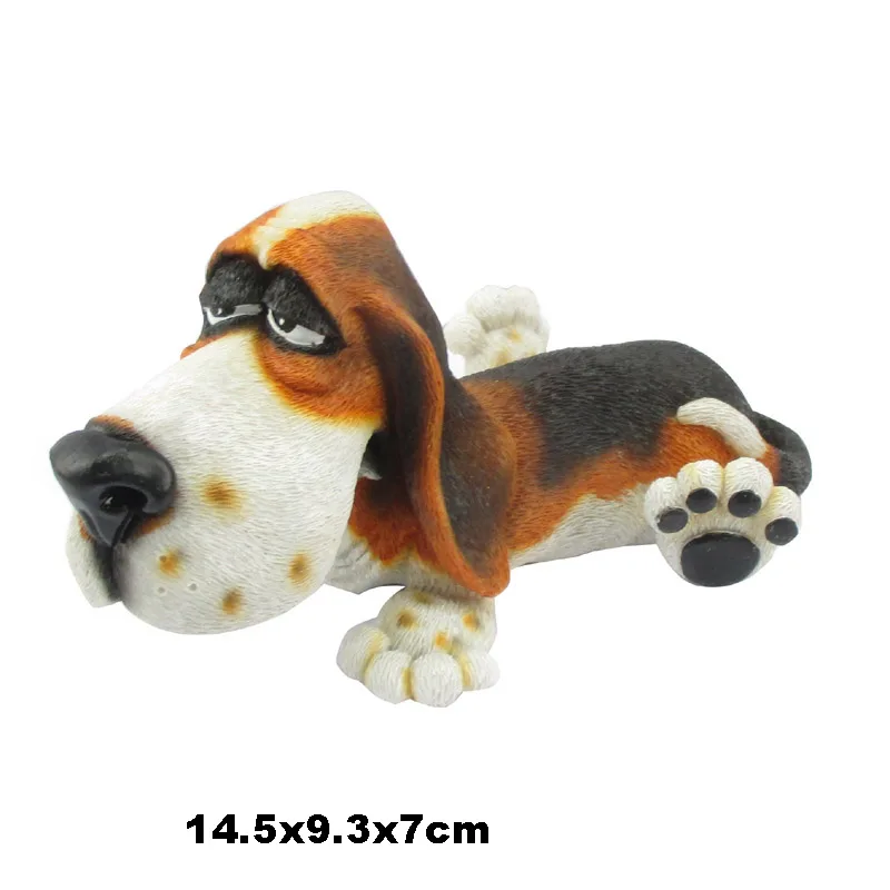 Cartoon Resin Crafts creative bulldog statue animal Decorative Knick-knacks cute dog resin ornament for pet shop decoration