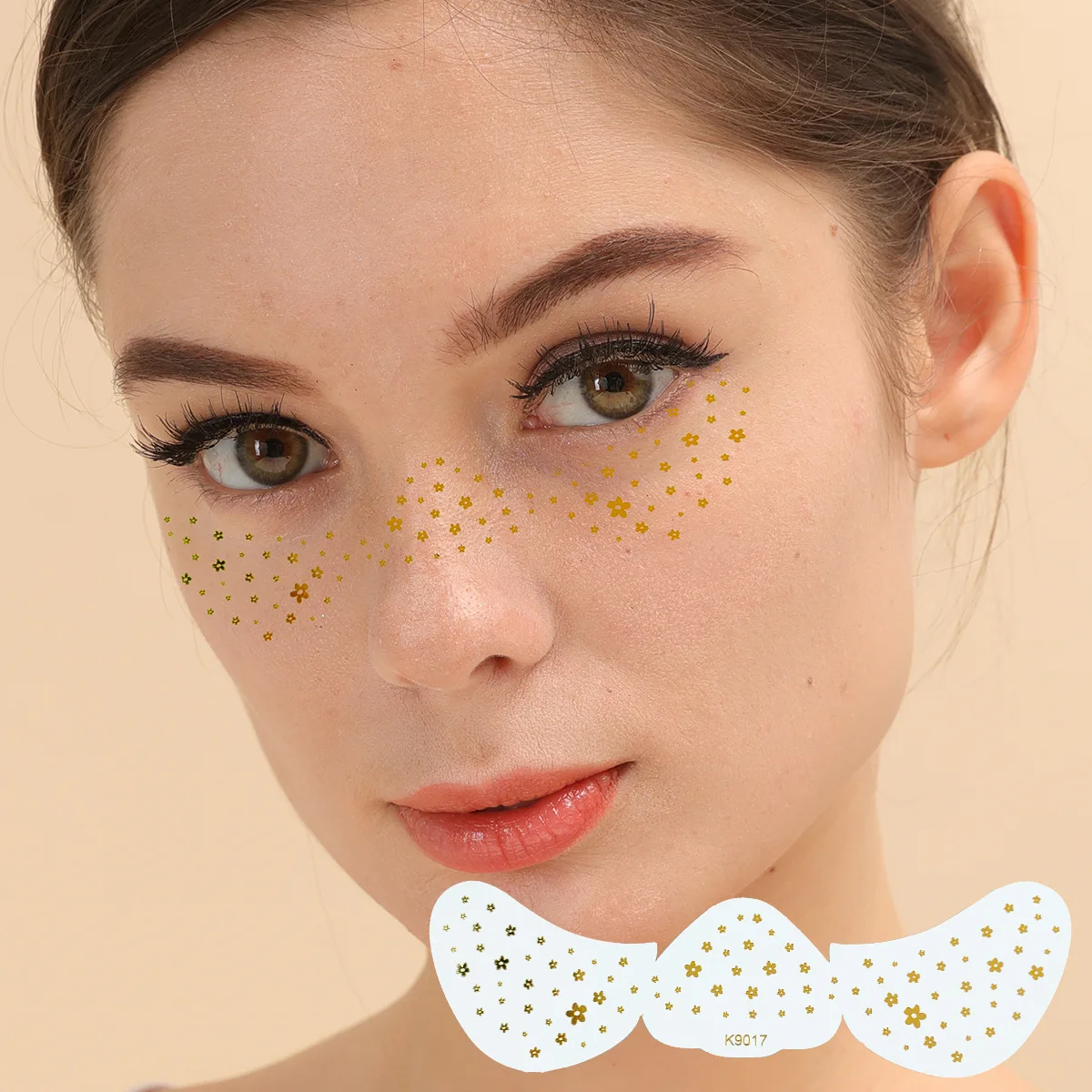 Private Label Makeup Body Face Patch Freckles Patches Waterproof Glitter Freckles Face Tattoo