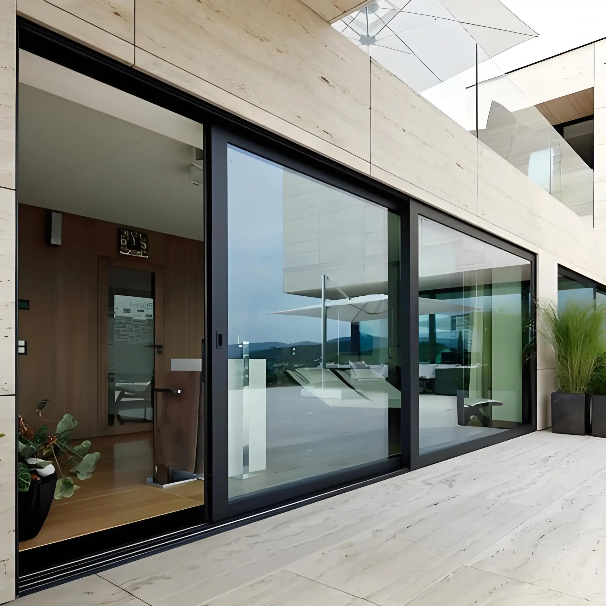 Good Price New Product Electric Gate Remote Access High Traffic Areas Secure Access Aluminium Sliding Gate