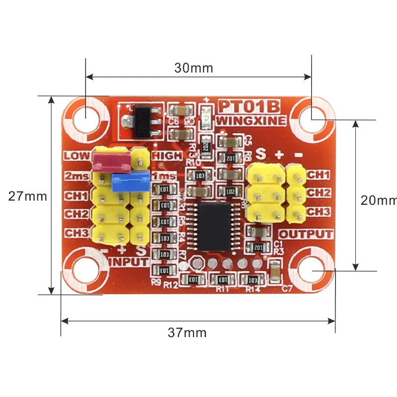 PT01A Signal Converter Module Steering Gear Signal to Voltage and PWM Analog Voltage Signal Converter