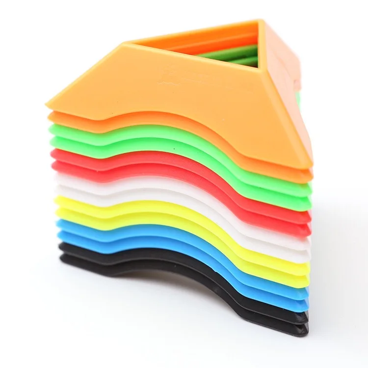 Yiwu Factory direct sale cheap price Cube Holder colorful  Magic cube toys plastic triangl Base Stand