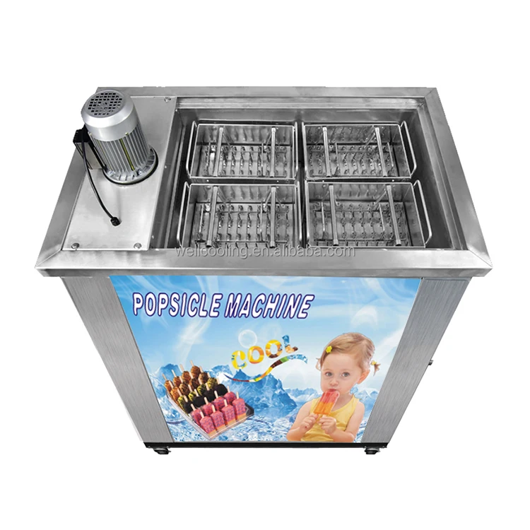 Commercial Ice Lolly Popsicle Making Machine / Stick Pop Maker Price / Stick Ice Cream Machine