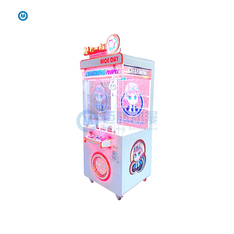 Make and sell fun plush doll scratching machines for use in video game room