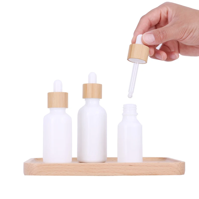 Factory Direct Sales Lowest Price Milk White Wood Cover Perfume Essential Oil Skin Care Sub bottle