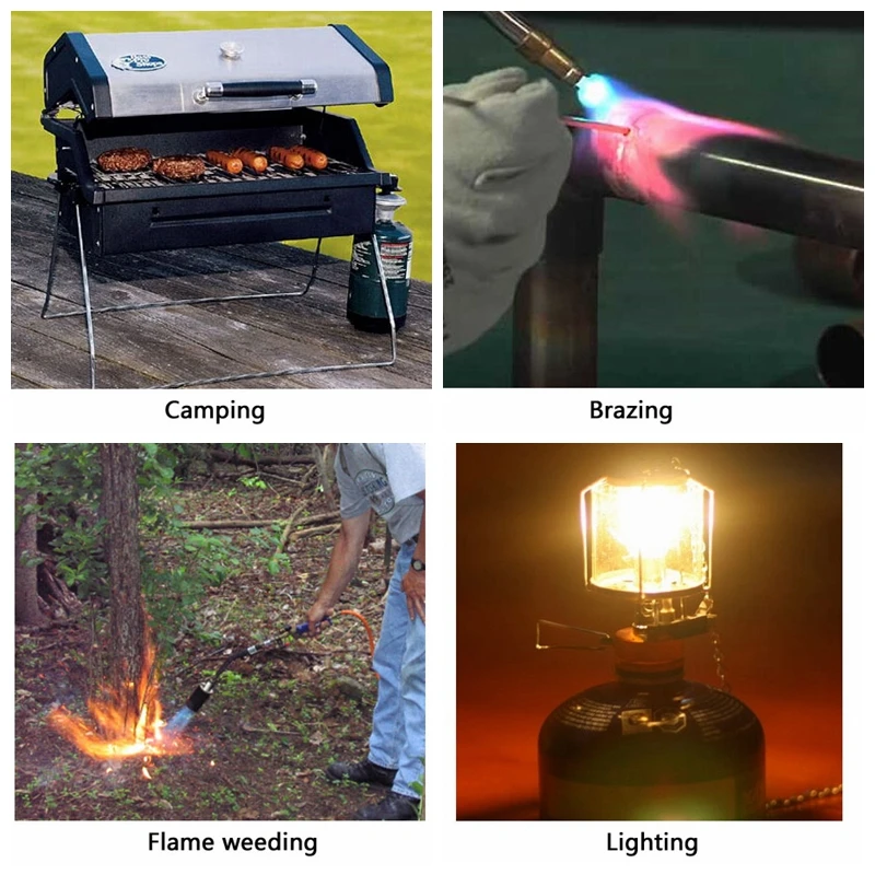 carbon steel DC03 Disposable empty steel gas cylinder for gas mapp connect to welding torch