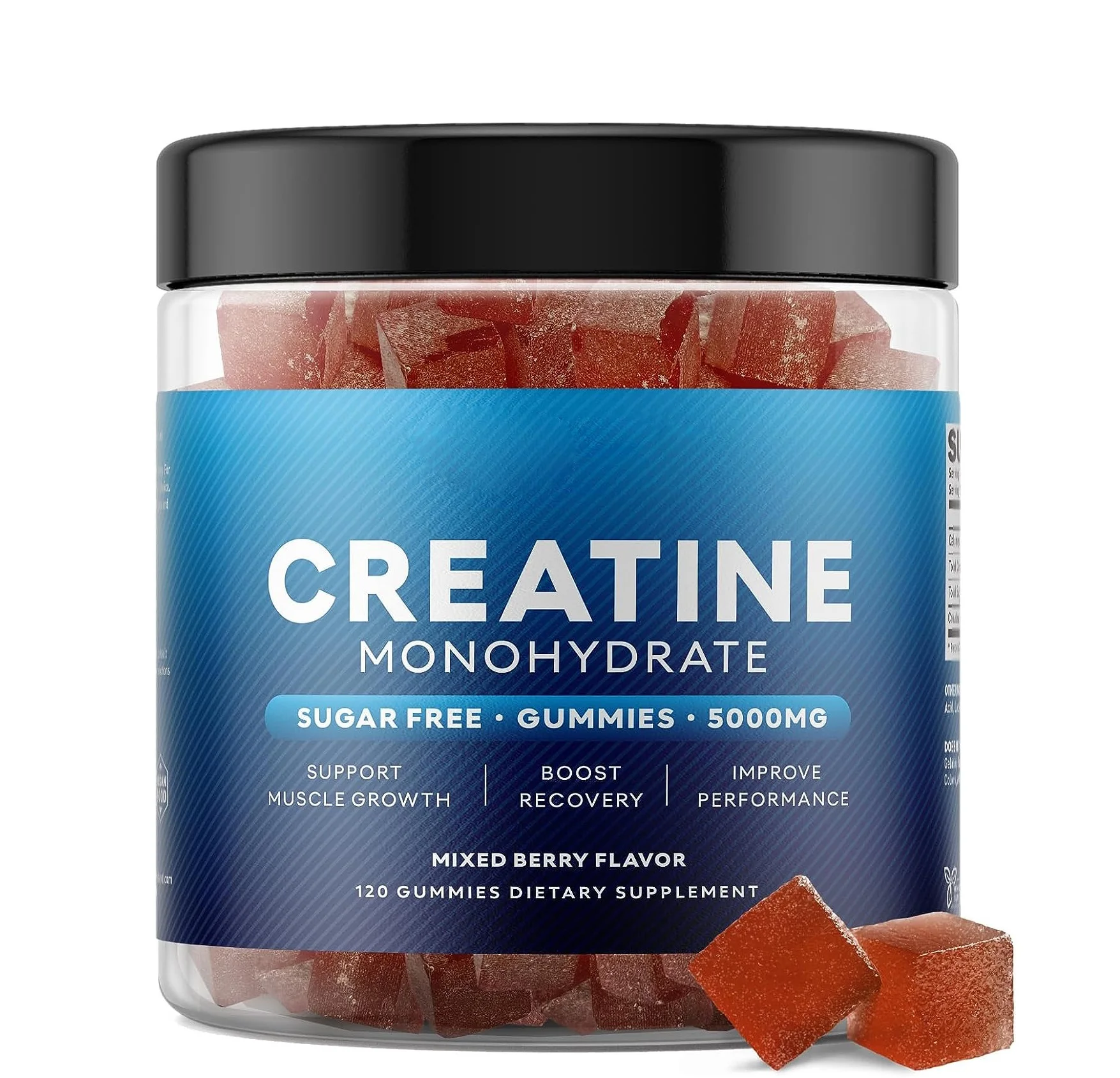 100% Organic Post Work Out Energy Gummies Muscle Builder Gain Gummy With Creatine Monohydrate