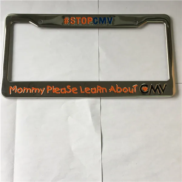 Металлическая аниме рамка номерного знака тонированная Обложка номерного знака
