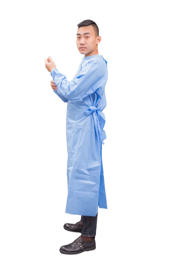 Disposable Isolation Clothes Sterilized Non Woven Consumable Hospital Medical Protection Surgical Gown