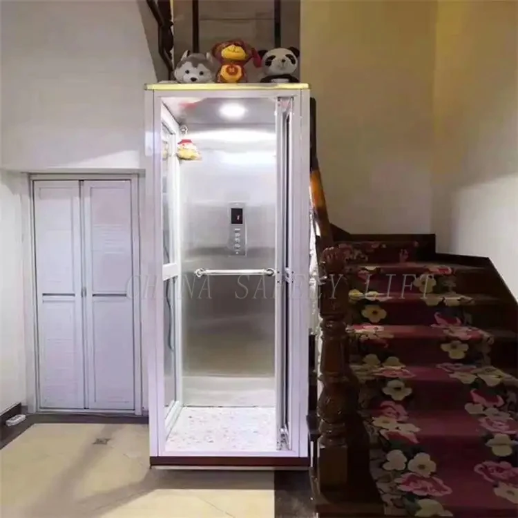 SAFELY  2022 hot sales customized 2 floor small home elevators for homes home elevator kit