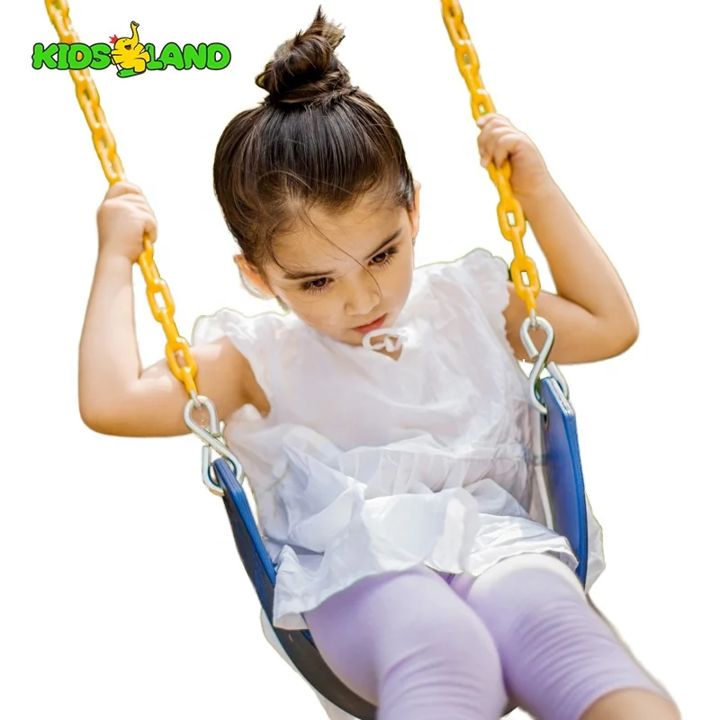 Children Outdoor Backyard Toys Tree Swing Blue Belt Swing