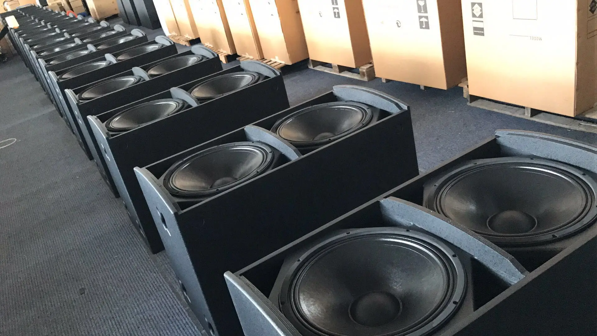 2000W Two-way Coaxial  Powered Full Range Speaker Dual 15 Inch Audio Sound Box Party Speakers