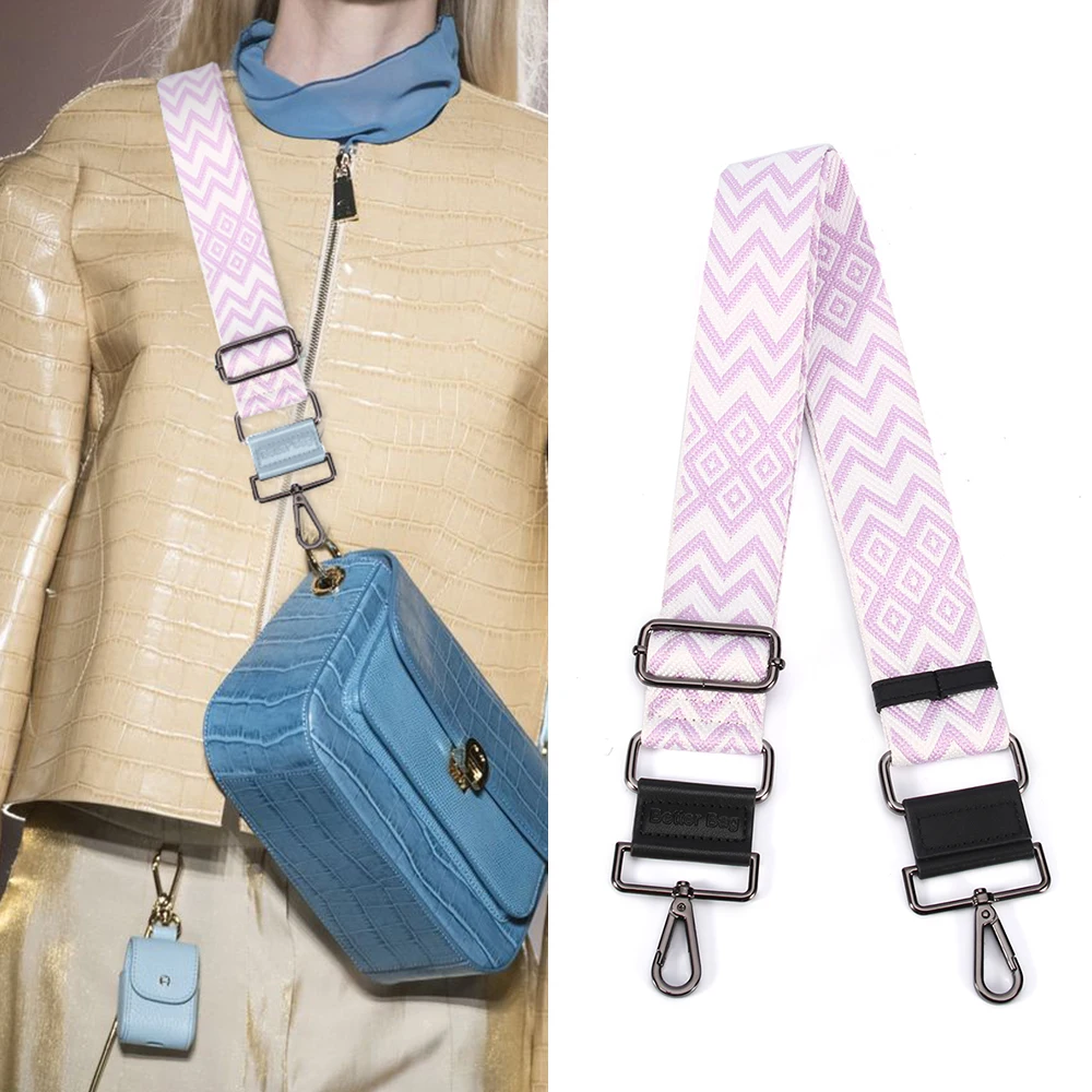 New Arrival Replacement Webbing Adjustable Crossbody Purse Straps Custom Canvas Shoulder Bag Strap Bag Leather Strap