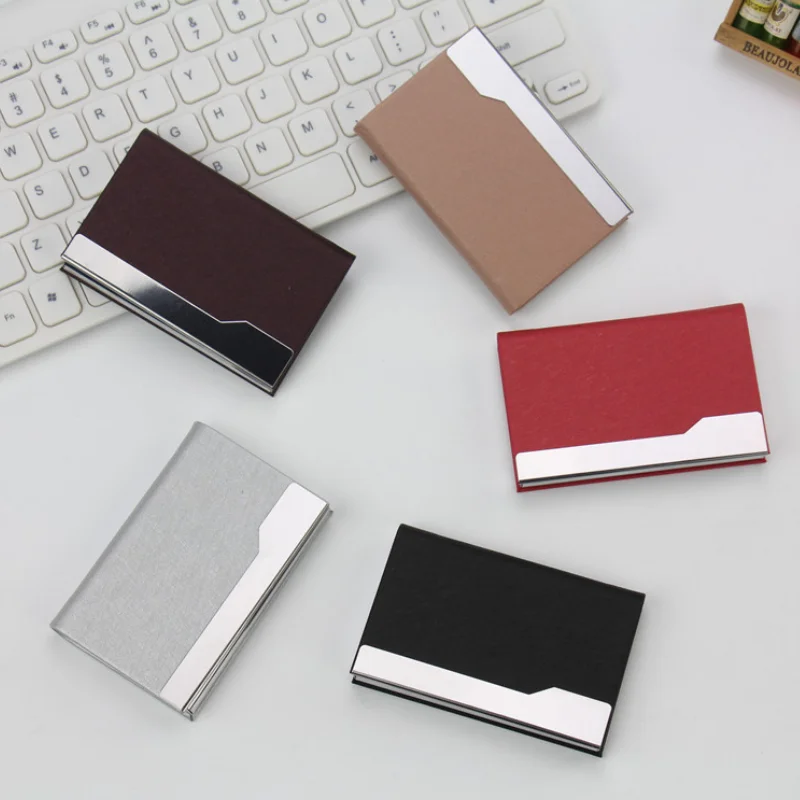 Factory direct Selling Metal Blocking RFID Credit Card Holder Name Card Case With Multi-colors