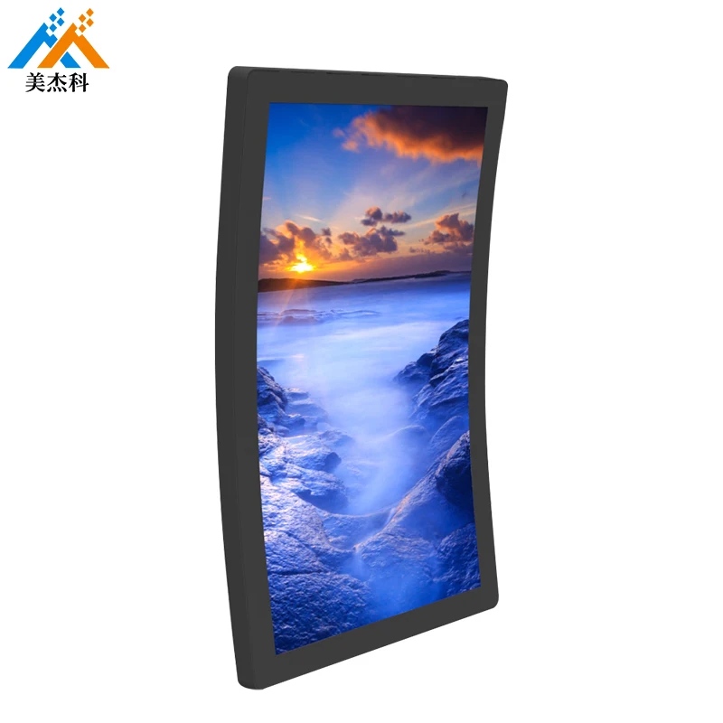32 inch wall mounted curved screen with capacitive touch 4K display Business Gaming Computer Game Monitor