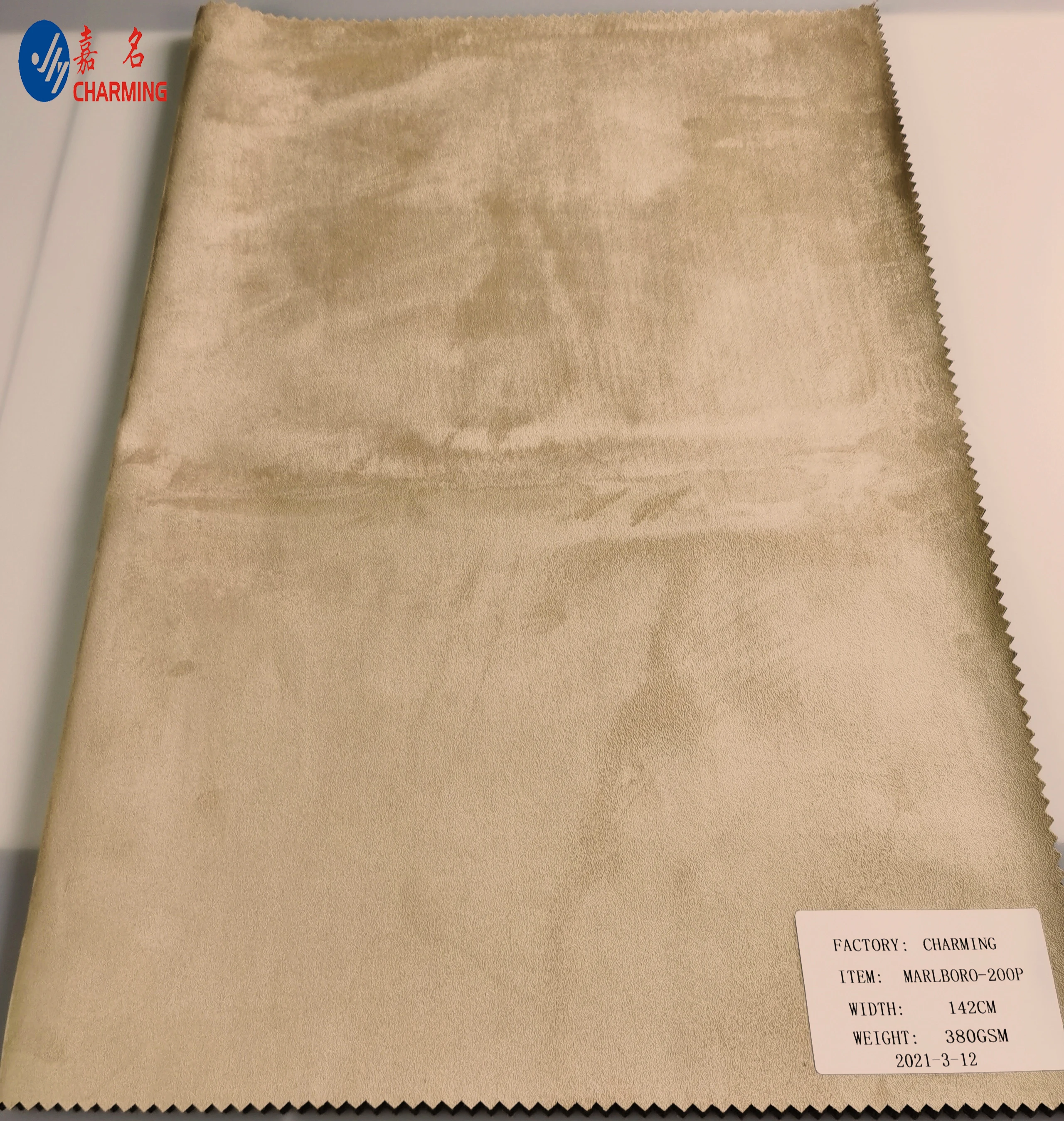 
Woven suede velvt 380gsm 100%polyester solids fabric for Bag Sofa upholstery 