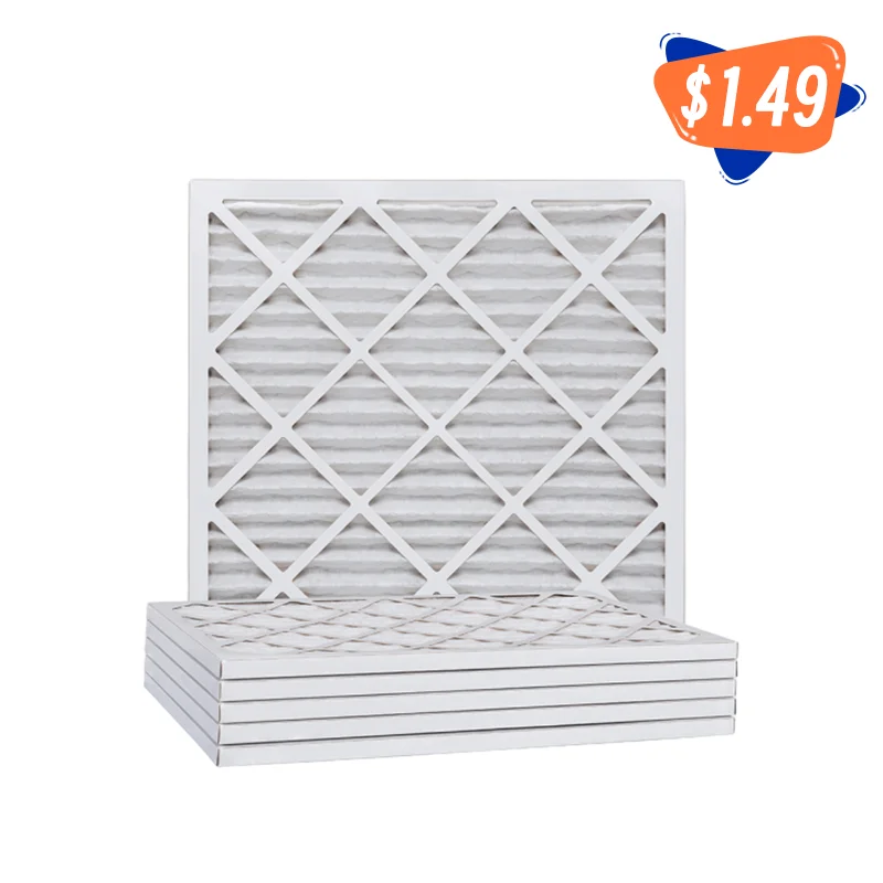 Replacement Non-Woven Paper Frame Air Filter for Home Hotels Restaurants AC System HEPA Carbon Core Components New Condition