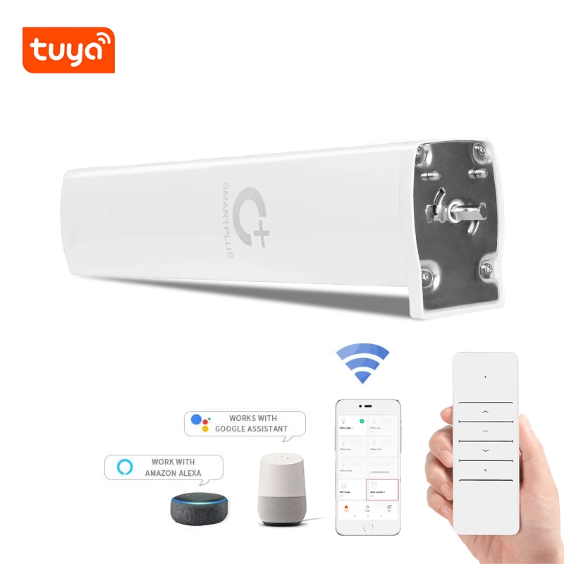 Заводская оптовая продажа Подключаемая модель мотор для штор WIFI Tuya с дистанционным управлением