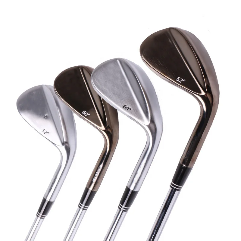 USGA Conforming Custom Logo Pitching Sand Approaching Lob Stainless Steel 48 52 56 60 Degree CNC Milled Golf Wedge Club