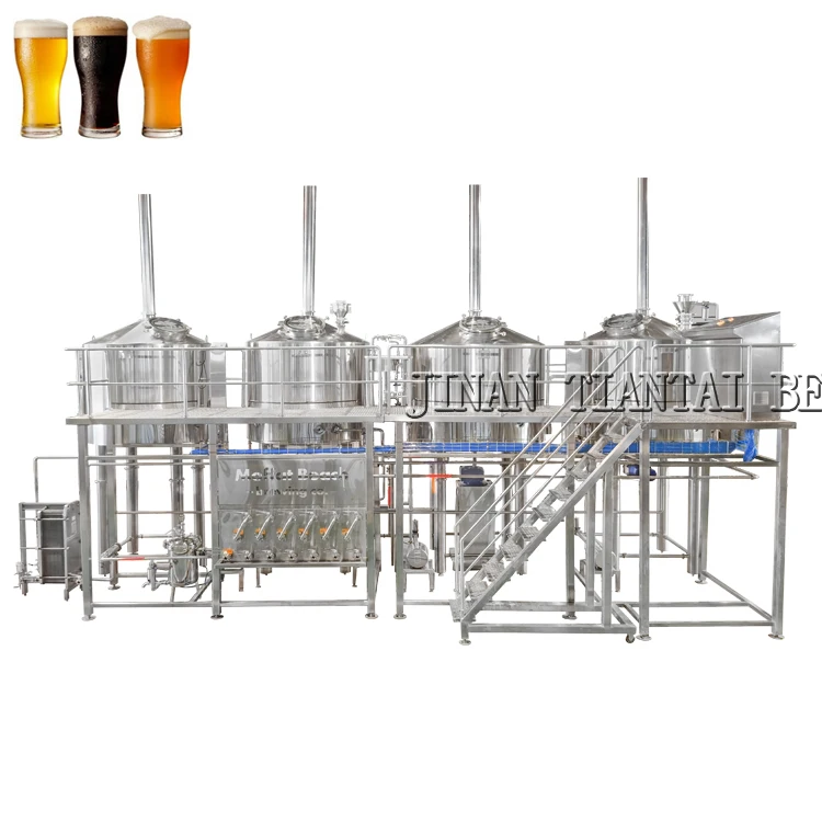 5000L 50HL паровой нагрев пять сосудов автоматическое микропивоваренное оборудование в немецком