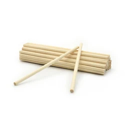 Natural round roasted potatoes ball stir cheap craft  sticks wholesale one - time round raw wooden lollipop sticks bulk
