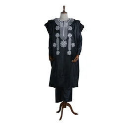 H & D Wholesaler Price Hot Selling African Men Clothes 3 Pieces Suits With embroidery Men Clothing