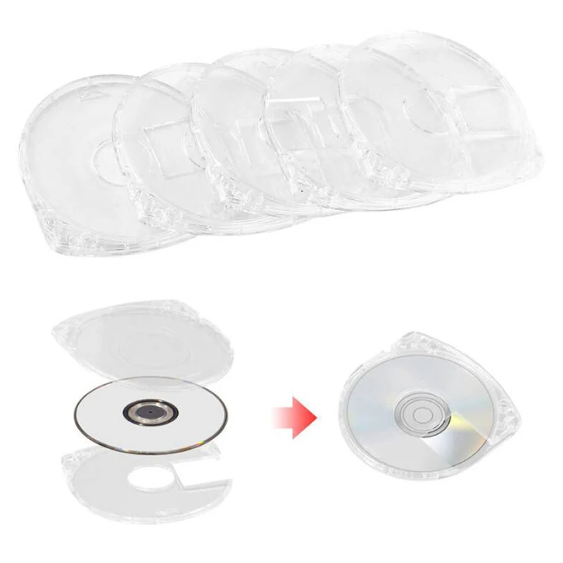 Customized Transparent UMD Disc Case Shell Game Disk Storage Shell Case Cover For PSP