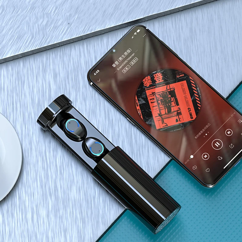 F9-6 LED Power Digital Display BT5.0 Wireless Headset With Charging Case Waterproof Tws f9 Wireless Headset